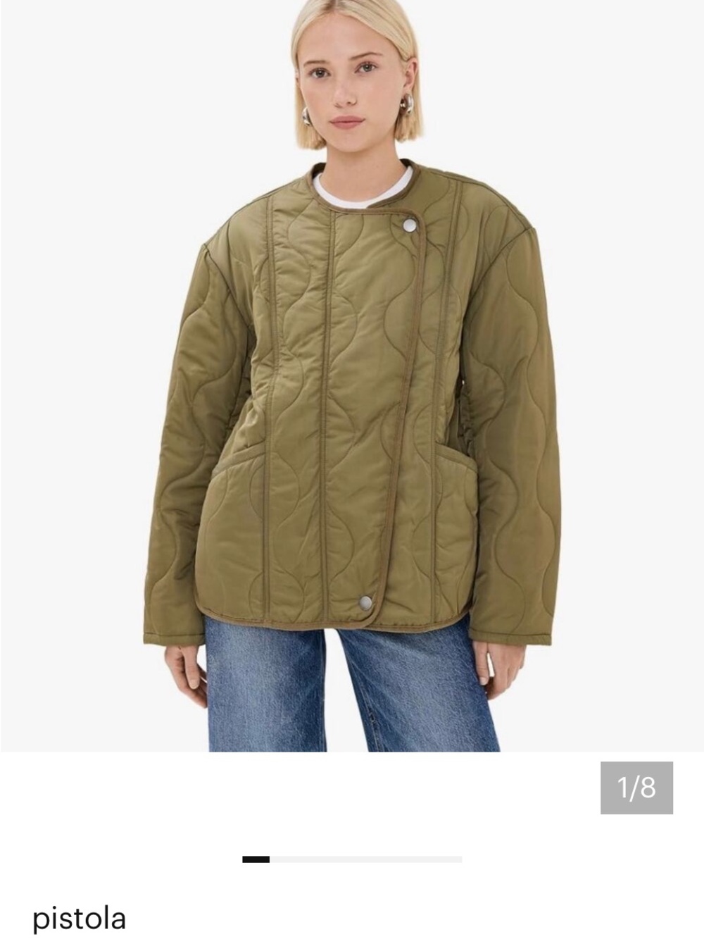 Pistols Elva Quilted Puffer Jacket Elva M Green